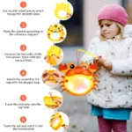 DAWRIS 3 dalių kūrybinis žibintų rinkinys vaikams – Dinozauras, Krabas ir Triušis! - Image 3