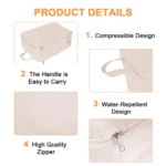 4 dalių pakavimo maišelių rinkinys lagaminams - Image 2