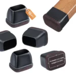 16 vienetų stačiakampių kėdžių kojelių apsaugų komplektas