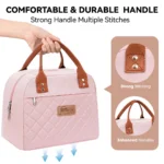 Rožinė pietų dėžutė  su izoliacija - Image 3