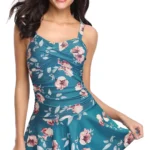 Retro stiliaus vientisas maudymosi kostiumėlis (M- dydis)