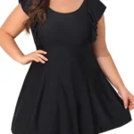 Plius dydžio maudymosi kostiumėlis-suknele