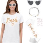 „Bride T-Shirt Set“ Rinkinys mergvakariui (2 už 1 kainą)